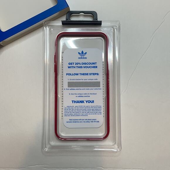 NWT adidas red striped iPhone X XS phone case - Picture 7 of 7